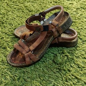 Brown Leather Teva Sandals